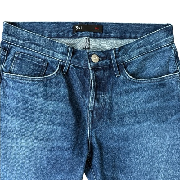 3x1 3x1 Fringe Straight Crop In Lima Jeans Dark Wash Size 26” - Picture 2 of 13